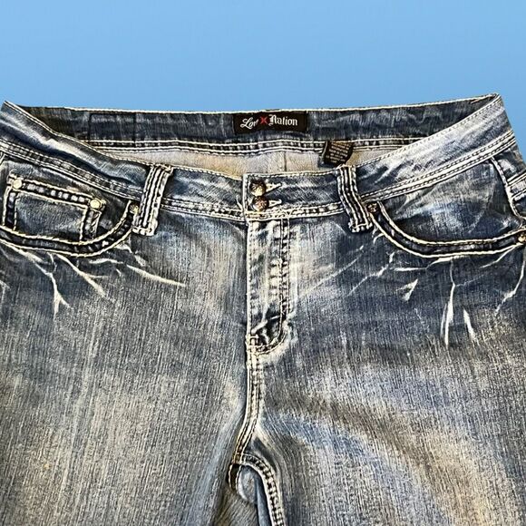 Plus Size Love Nation Crop Jeans Size 14 32x23 #152 - Picture 3 of 6